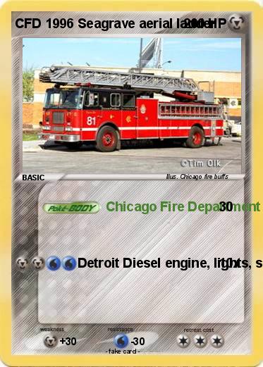 Pokemon CFD 1996 Seagrave aerial ladder