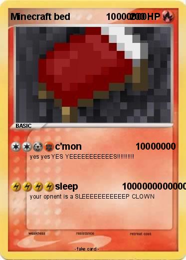 Pokemon Minecraft bed              10000000