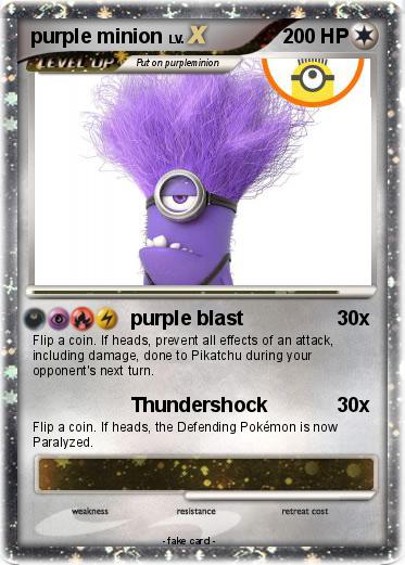 Pokémon purple minion 1 1 - purple blast - My Pokemon Card