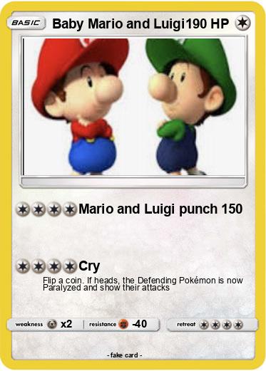 Pokemon Baby Mario and Luigi