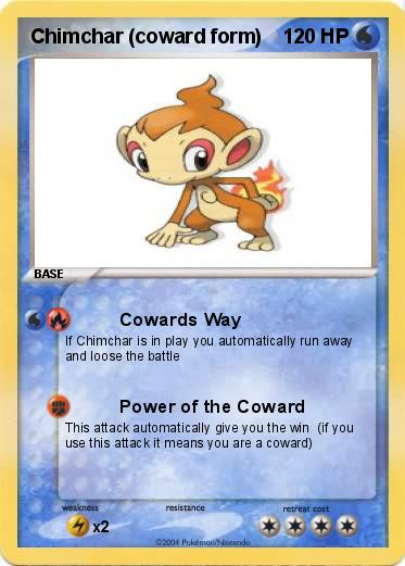 Pokemon Chimchar (coward form)