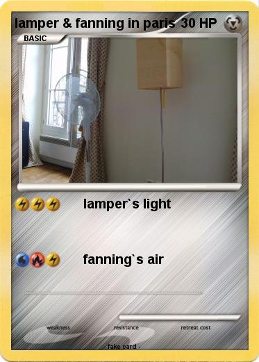 Pokemon lamper & fanning in paris