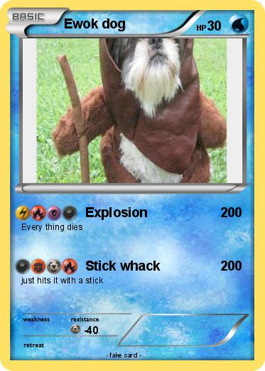 Pokemon Ewok dog