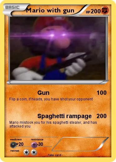 Pokemon Mario with gun