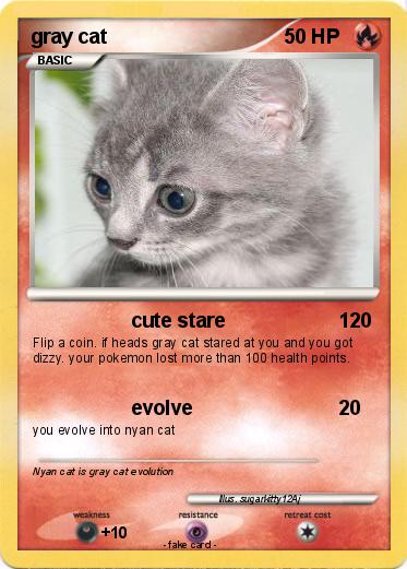 Pokemon gray cat