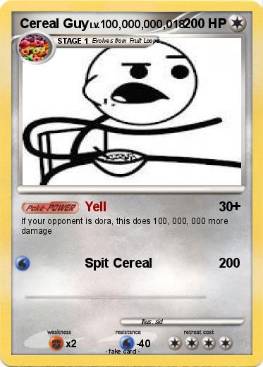 Pokemon Cereal Guy