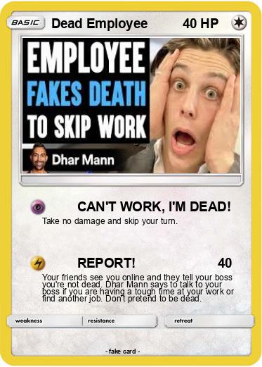 Pokemon Dead Employee