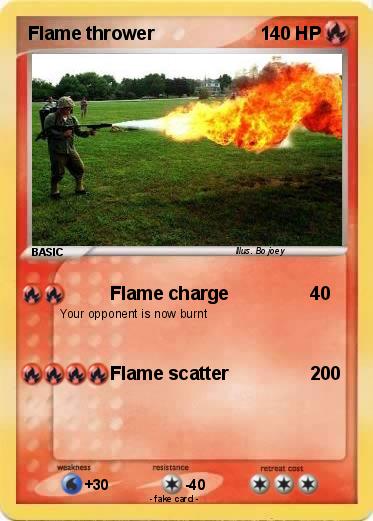 Pokemon Flame thrower