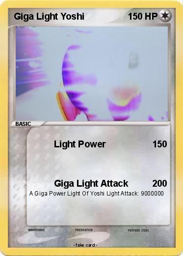 Pokemon Giga Light Yoshi