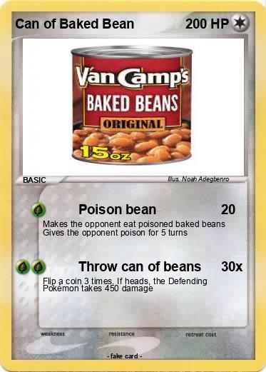 Pokemon Can of Baked Bean