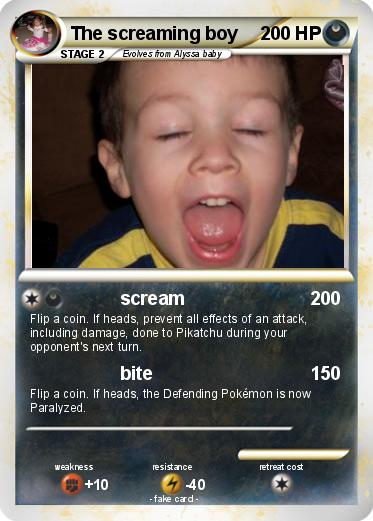 Pokemon The screaming boy