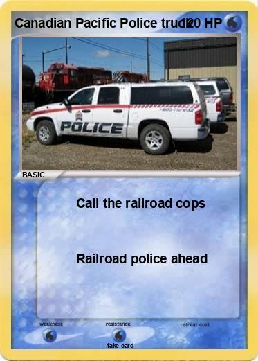 Pokemon Canadian Pacific Police truck