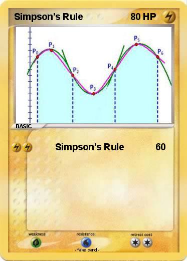 Pokemon Simpson's Rule