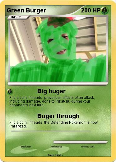Pokemon Green Burger