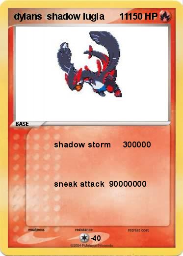 Pokemon dylans  shadow lugia      11