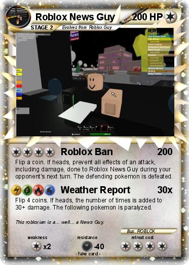 Pokemon Roblox News Guy