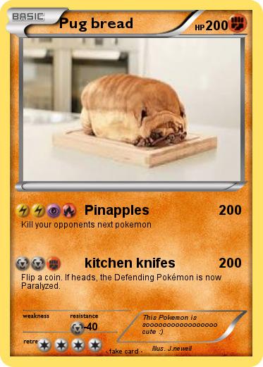 Pokemon Pug bread