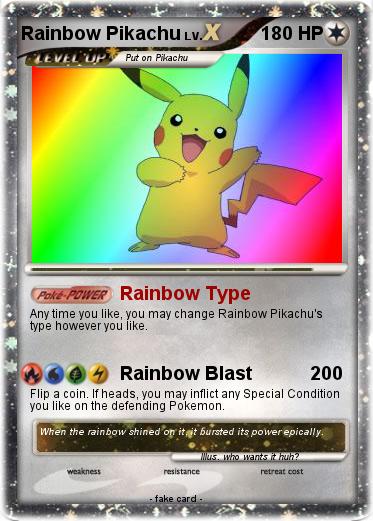 Pokemon Rainbow Pikachu