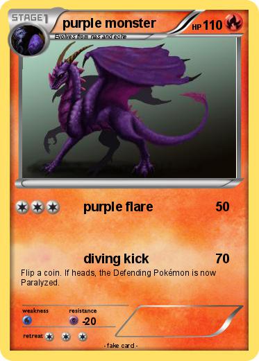 Pokemon purple monster
