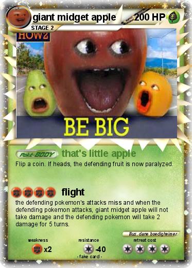 Pokemon giant midget apple