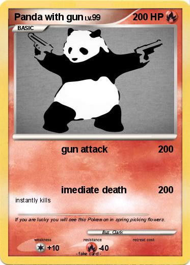 Pokemon Panda with gun