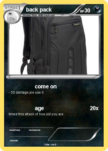 Pokemon back pack