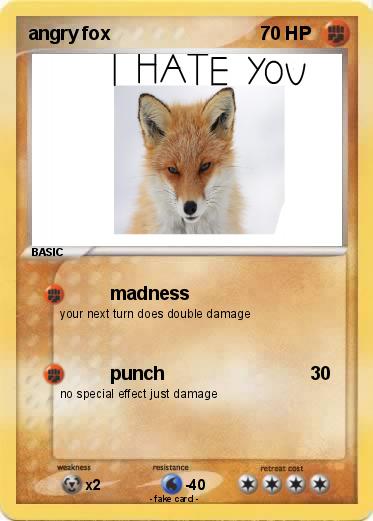 Pokemon angry fox