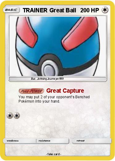 Pokemon TRAINER Great Ball