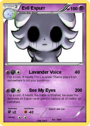 Pokémon Evil Espurr - Lavander Voice - My Pokemon Card