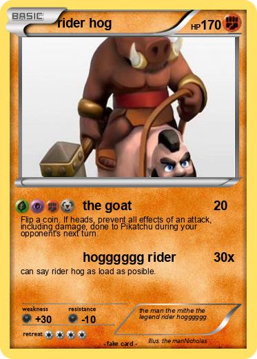 Pokemon rider hog