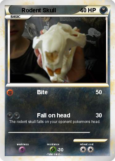 Pokemon Rodent Skull