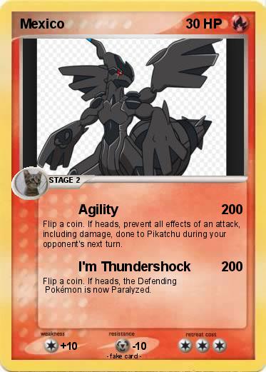 Pok mon Mexico 36 36 Agility My Pokemon Card