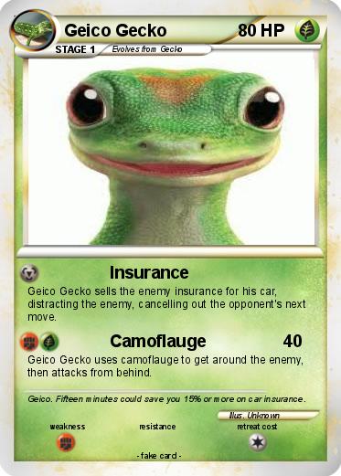 Pokemon Geico Gecko