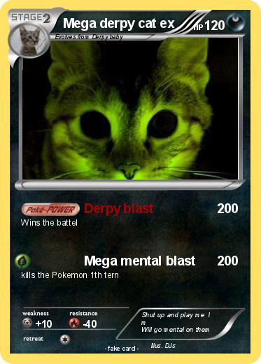 Pokemon Mega derpy cat ex