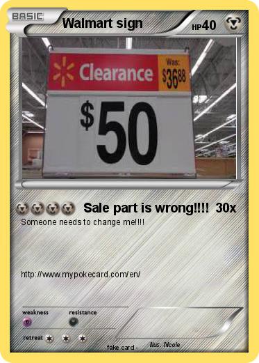 Pokemon Walmart sign