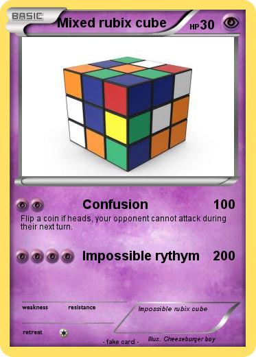 Pokemon Mixed rubix cube