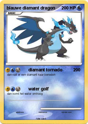 Pokemon blauwe diamant dragon