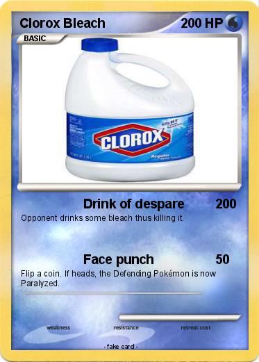 Pokemon Clorox Bleach