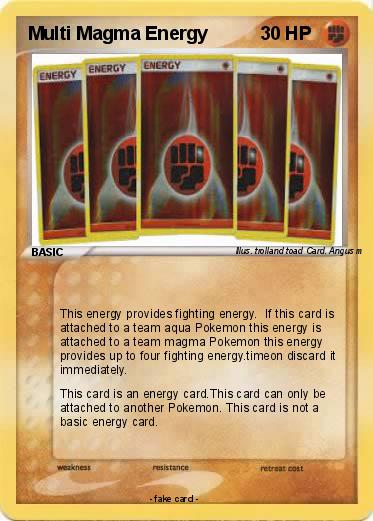 Pokemon Multi Magma Energy