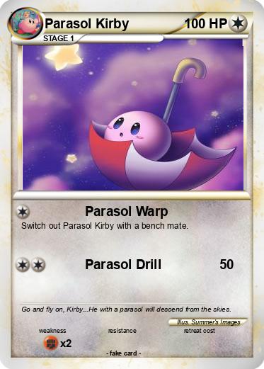 Pokemon Parasol Kirby