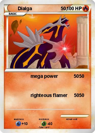 Pokémon Dialga 50 1 1 - mega power 50 - My Pokemon Card