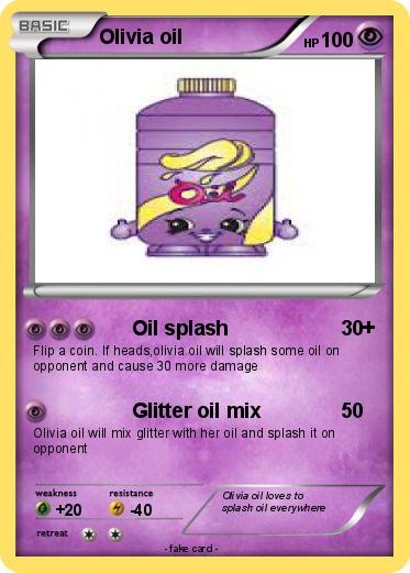 Pokemon Olivia oil