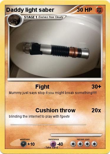Pokemon Daddy light saber