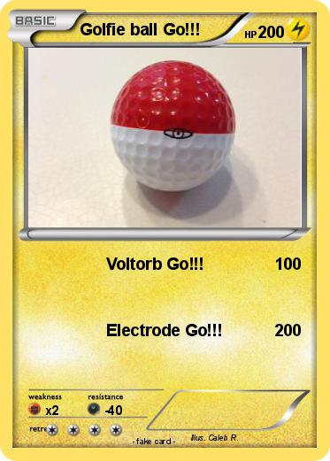 Pokemon Golfie ball Go!!!