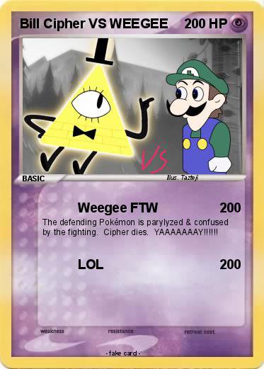 Pokemon Bill Cipher VS WEEGEE