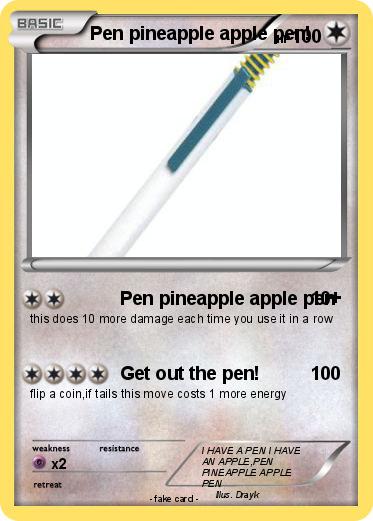 Pokemon Pen pineapple apple pen!