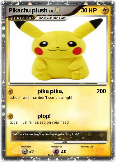 Pokemon Pikachu plush