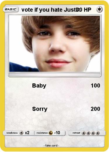 Pokemon vote if you hate Justin