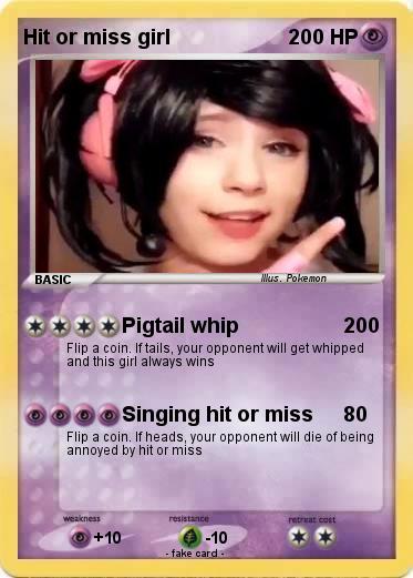 Pokemon Hit or miss girl