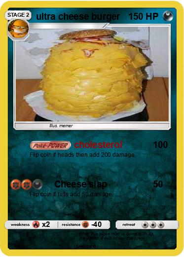 Pokemon ultra cheese burger